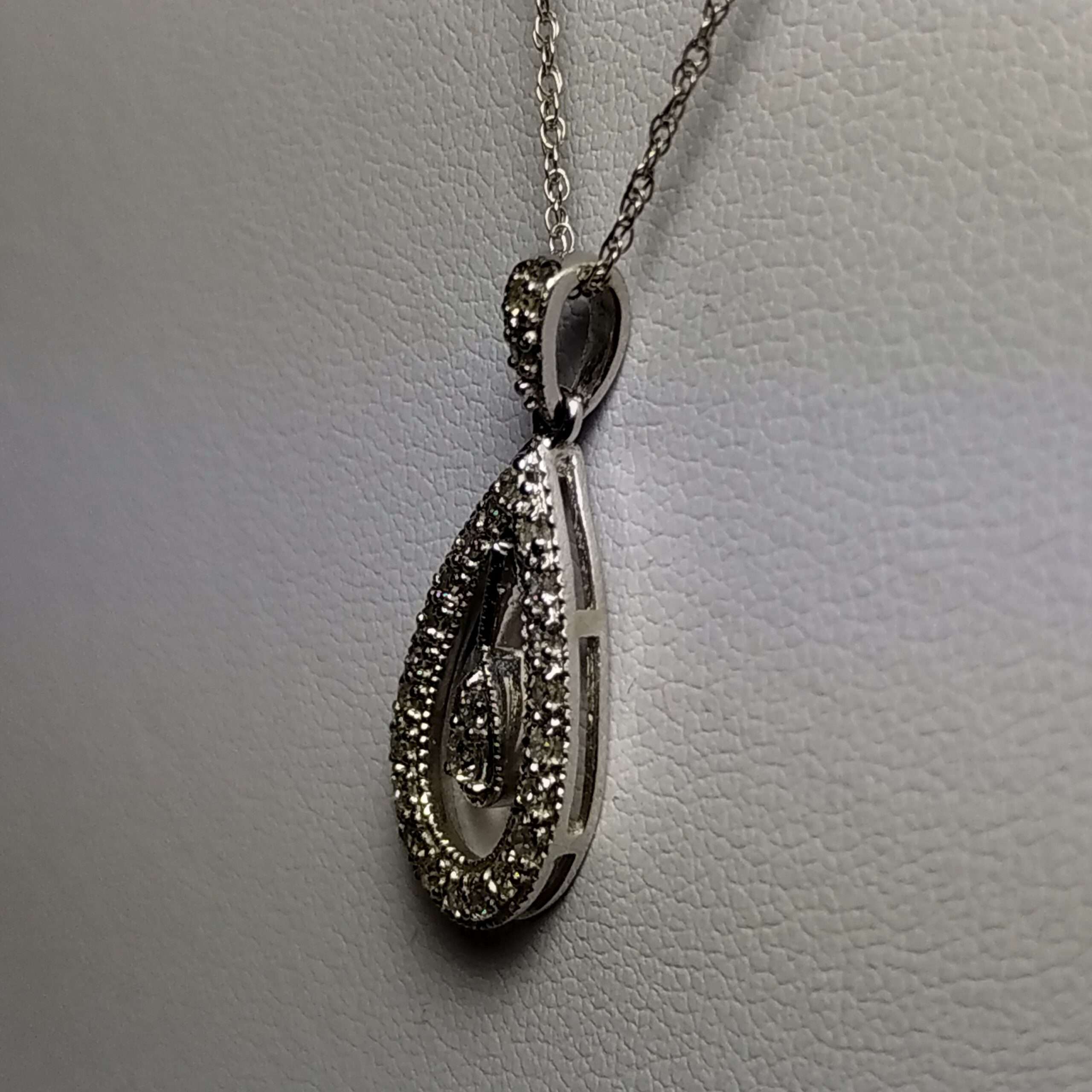 Kay Jewelers Black Diamond pendant and gold Necklace - Jewelry
