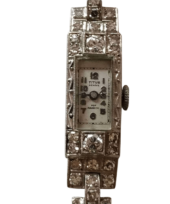 Vintage Platinum & Diamond Watch