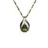 Peridot & Diamond Gold Necklace