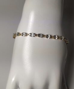 8.00cttw Aquamarine Gold Bracelet
