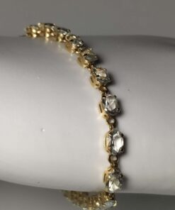 8.00cttw Aquamarine Gold Bracelet side