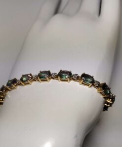 Color-Changing Topaz & Diamond Bracelet side view