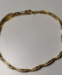 Add to wishlist Unique Diamond-Cut Yellow Gold Bracelet full