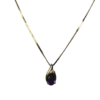 Amethyst & Diamond Gold Necklace outline