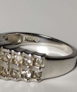 Art Deco Diamond Ring side closeup