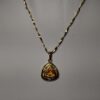 Citrine and Diamond Necklace front view