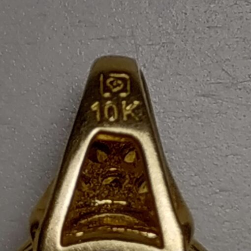 Citrine & Diamond Gold Pendant marking