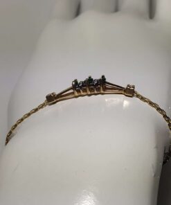 Emerald and Diamond Bracelet side view