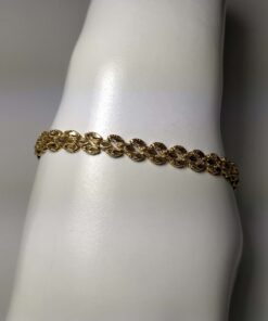 Gold Diamond-Cut Bracelet