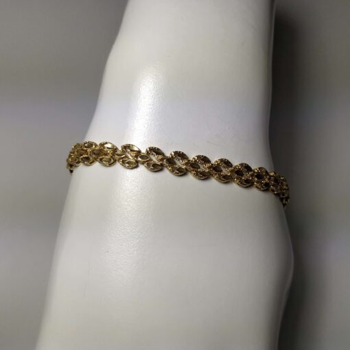 Gold Diamond-Cut Bracelet