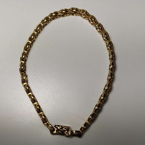Gold Diamond-Cut Bracelet full