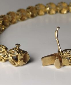 Gold Diamond-Cut Bracelet marking