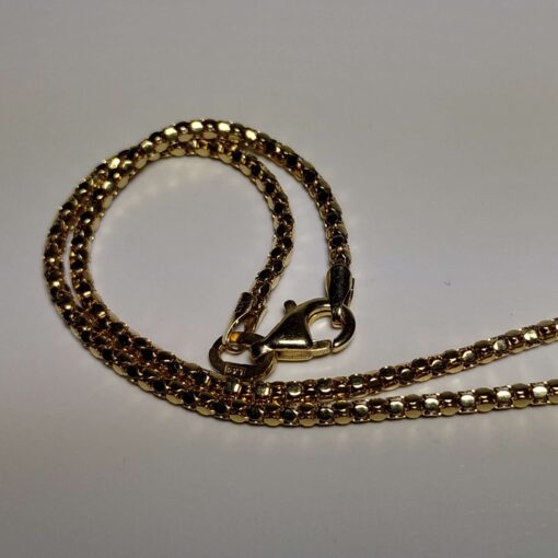 Heavy Ruby & Diamond Gold Heart Necklace chain