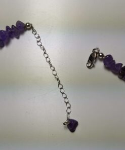 Heavy Sterling Silver Amethyst Necklace clasp