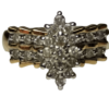 Marquise-Shaped Diamond Cluster Ring