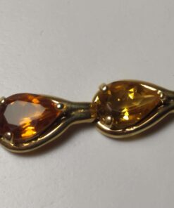 Multi-Color Citrine Gold Bracelet closeup