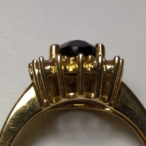 Onyx & Diamond Ring closeup