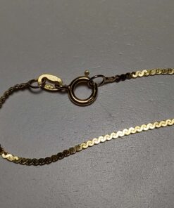 Onyx & Diamond Yellow Gold Necklace chain