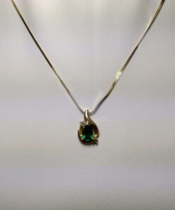 Tsavorite and Diamond Necklace