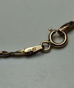 Tsavorite & Diamond Two-Tone Gold Necklace clasp