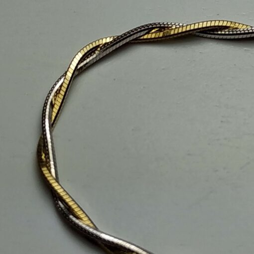 Tsavorite & Diamond Two-Tone Gold Necklace closeip chain