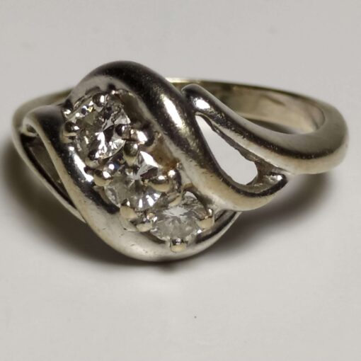 White Gold 1/3ctw Diamond Ring