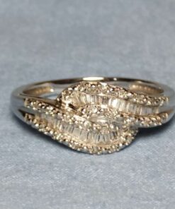 White Gold Diamond Baguette Ring