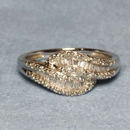 White Gold Diamond Baguette Ring