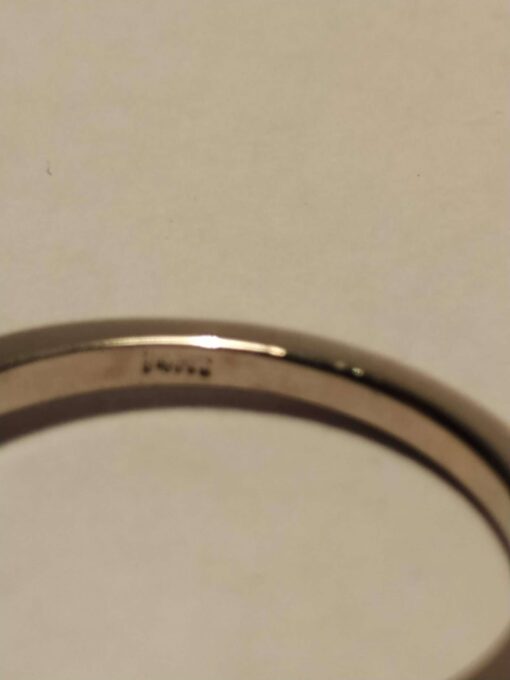 White Gold Princess Cut Diamond Engagement Ring marking
