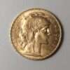 Franc Gold French Rooster Coin front