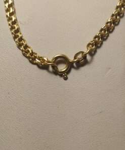 18k Yellow Gold Extra Heavy Double Link Chain clasp