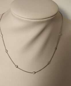 Diamond by the Inch White Gold Necklace