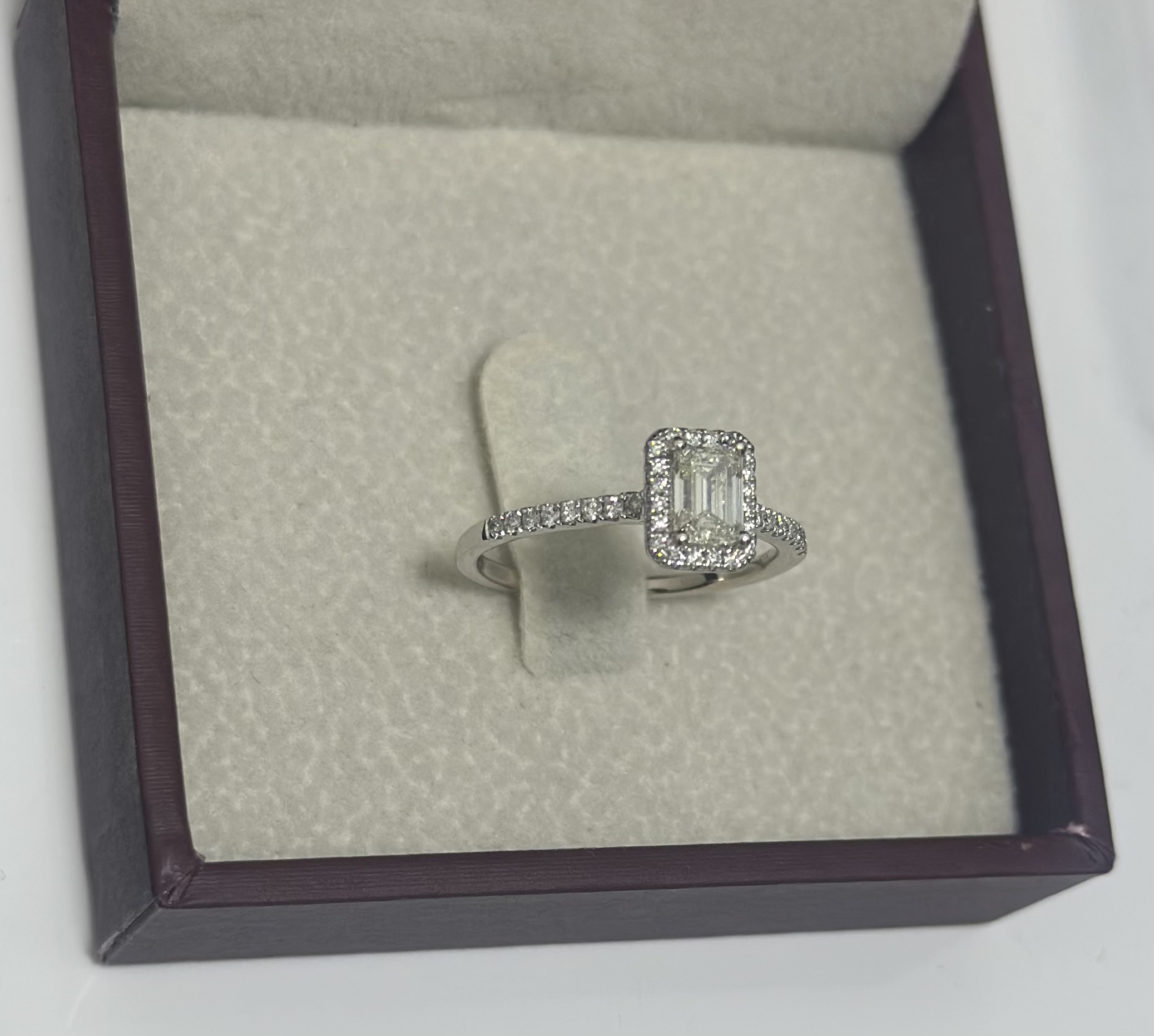 Halo Diamond Engagement Ring - Image 2