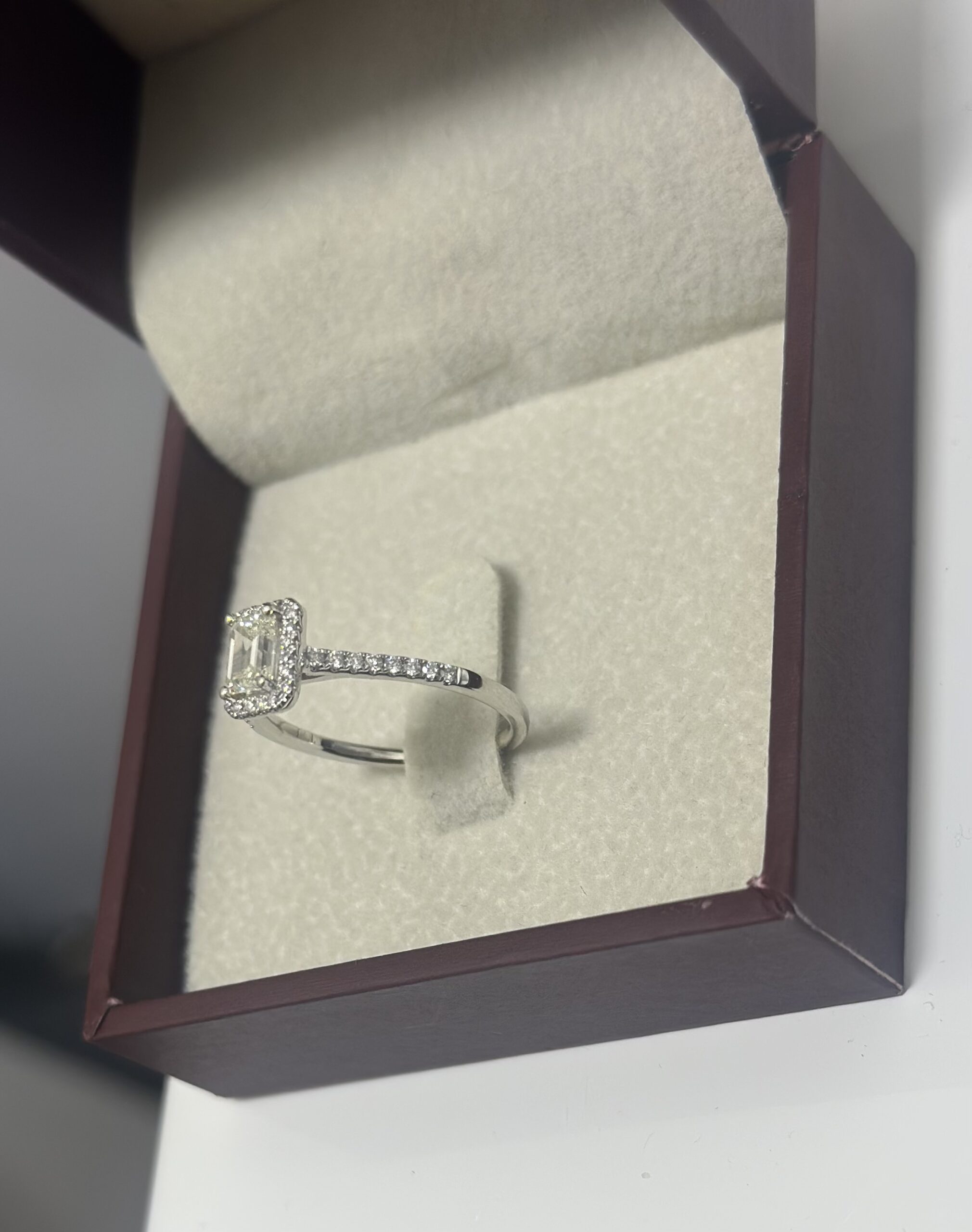 Halo Diamond Engagement Ring - Image 3