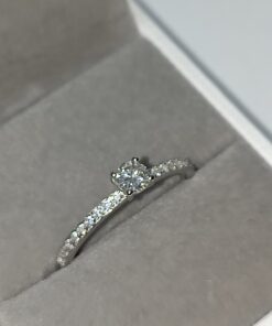 Moissanite Silver Ring – Excellent Cut, GRA Certified