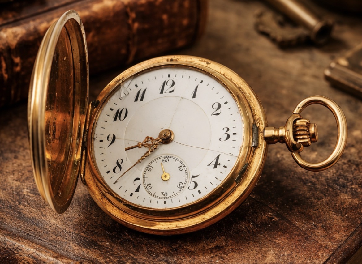 Vintage Gold Pocket Watch