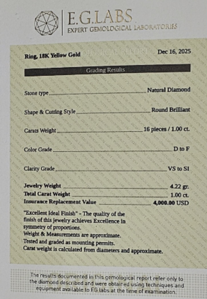 Amazing Ring 18k and Diamond - Image 2