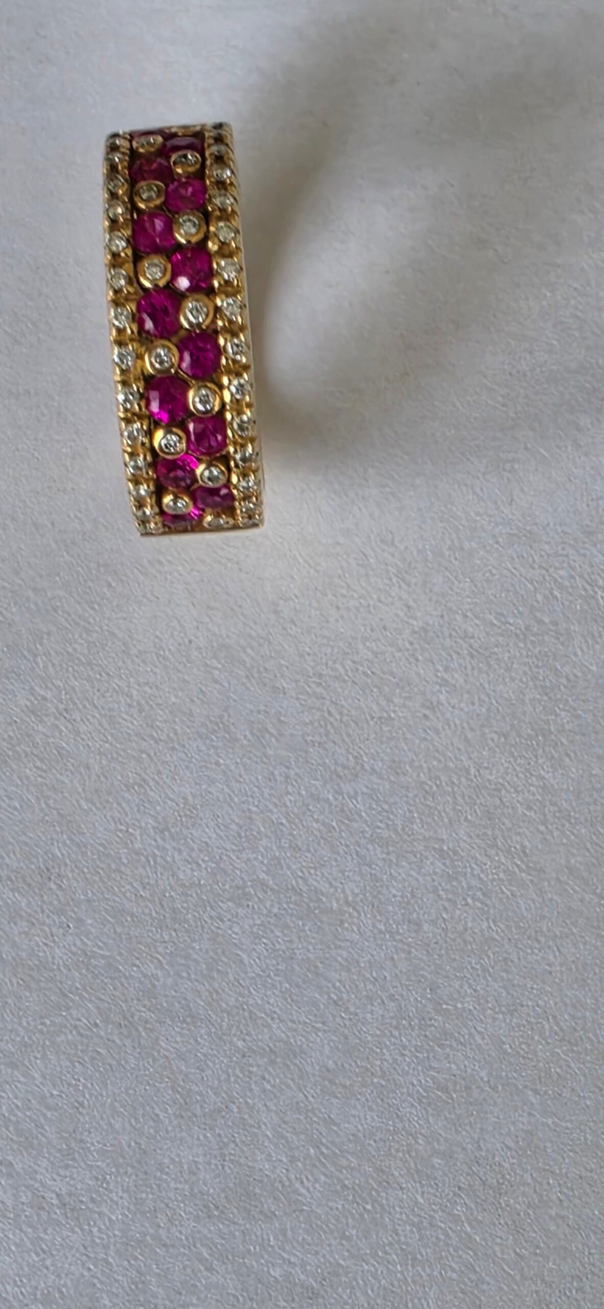 14K Yellow Gold Ruby & Diamond Cocktail Ring - Image 3
