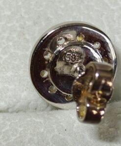 Yellow sapphires White gold stud earrings - Image 3