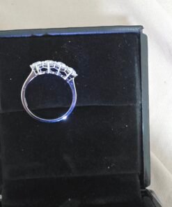 1.00 ctw Four-Stone Natural Diamond Ring in 14K White Gold (CGL Certified) - Image 7