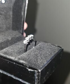 1.00 ctw Four-Stone Natural Diamond Ring in 14K White Gold (CGL Certified) - Image 4