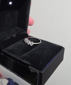 Alternative view of 1.00 ctw Four-Stone Natural Diamond Ring in 14K White Gold (CGL Certified)
