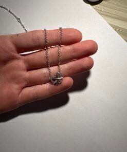 Alternative view of Pandora Sparkling Heart Infinity Necklace in Sterling Silver